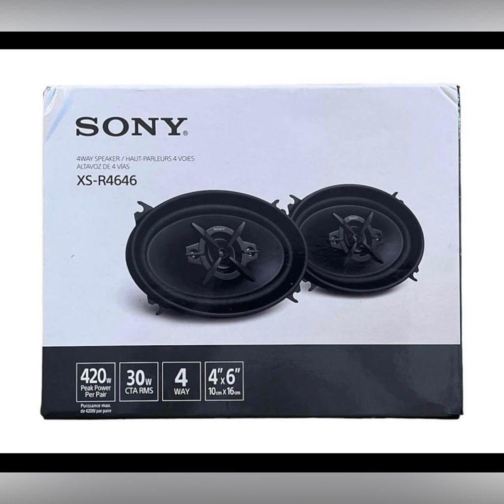 SONY
4WAY SPEAKER / HAUT-PARLEURS 4 VOIES
ALTAVOZ DE 4 VÍAS
XS-R4646